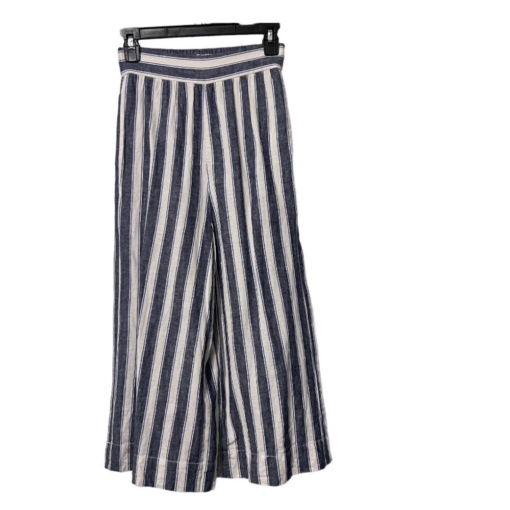 Madewell Huston Linen Wide Leg Pull On Crop Pants Size XXS - Picture 2 of 11